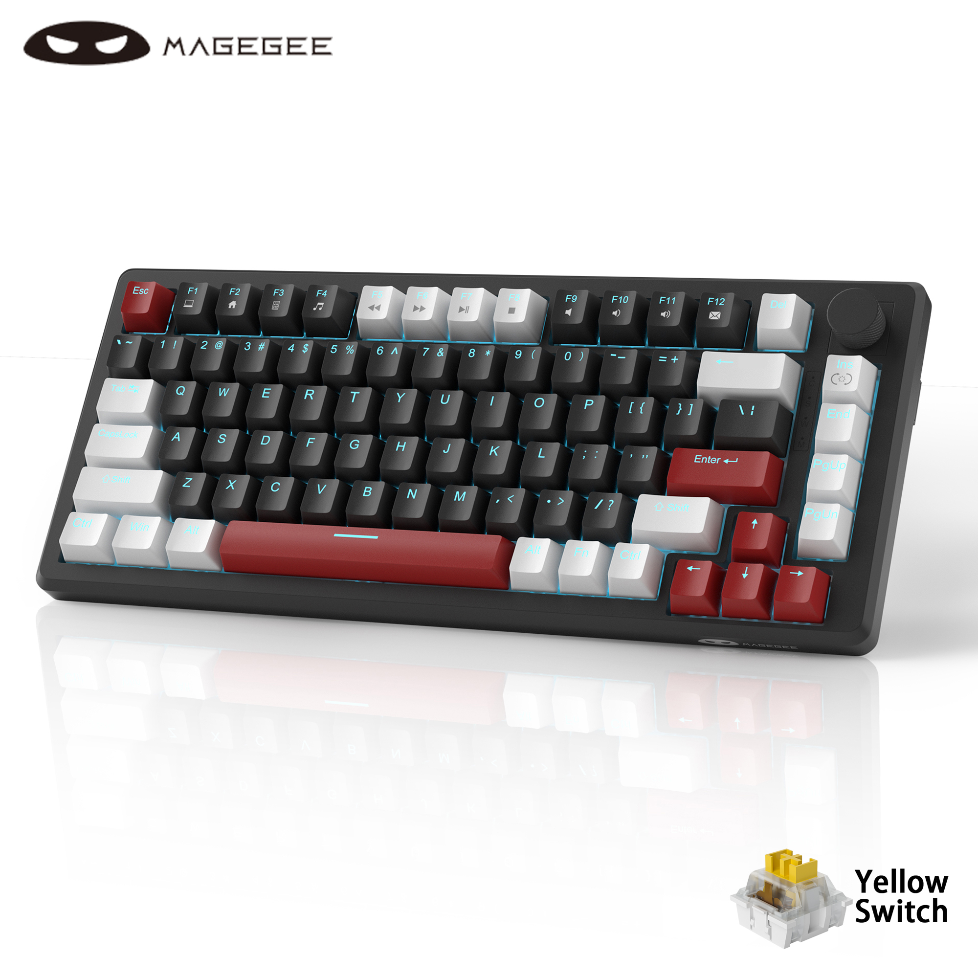 Gaming Keyboard Blue Switches - MageGee 75% Mechanical Gaming Keyboard with