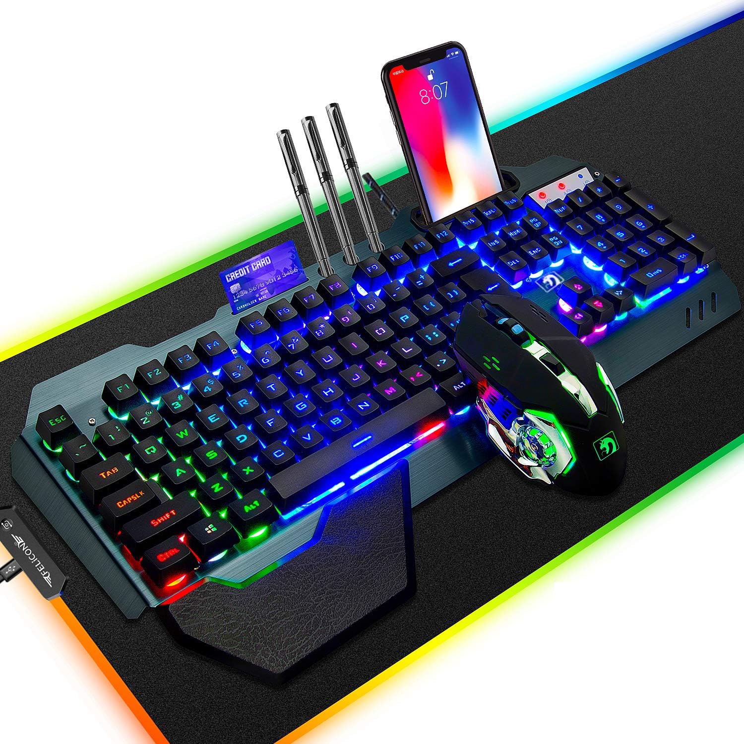 Gaming Keyboard Number Pad - RGB Gaming Keyboard Mouse Combo with
