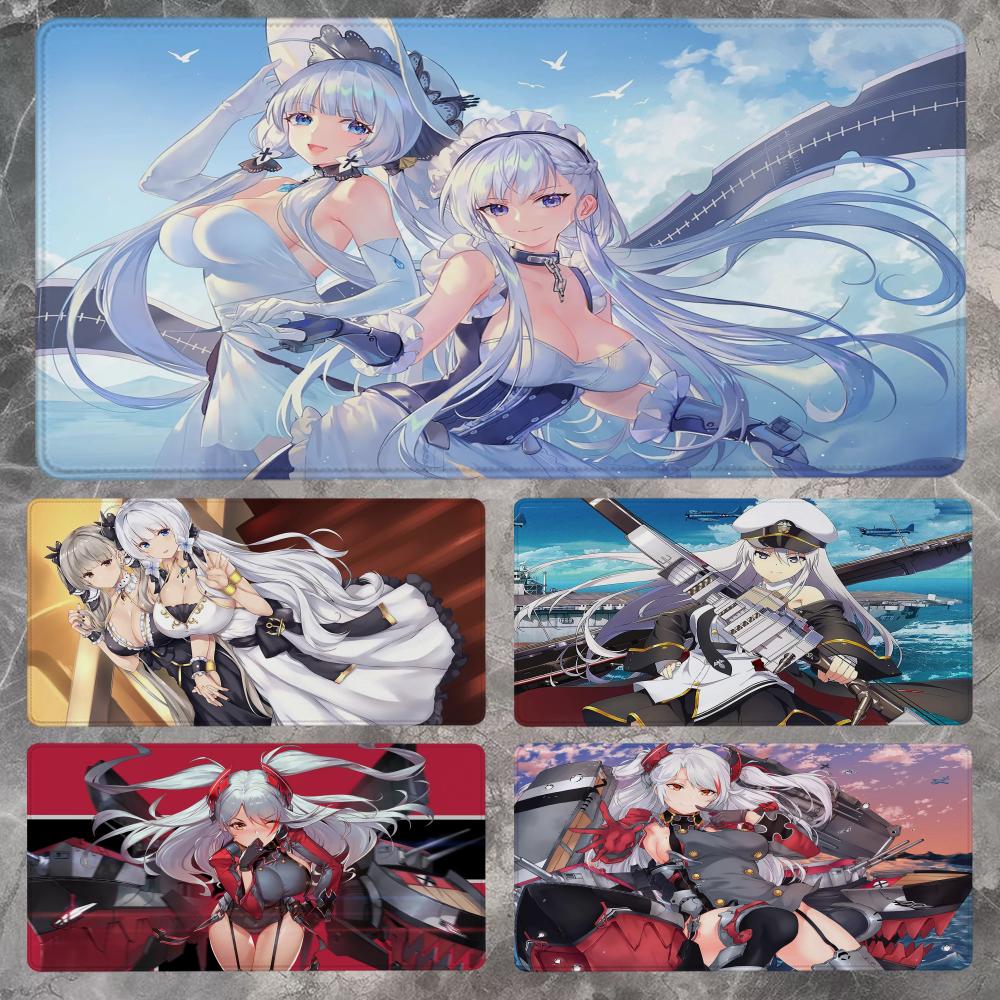 Gaming Keyboard Non Mechanical - Azur Lane Mouse Pad 90x40CM Non-slip