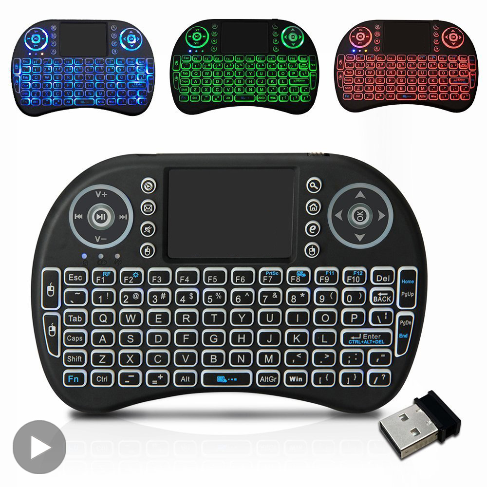 Gaming Keyboard Typewriter - Backlit Mini Wireless Keyboard French Azerty