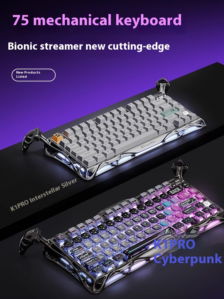 Gaming Keyboard Mechanical Wireless - Gravastar K1 Pro Gaming Keyboard Tri