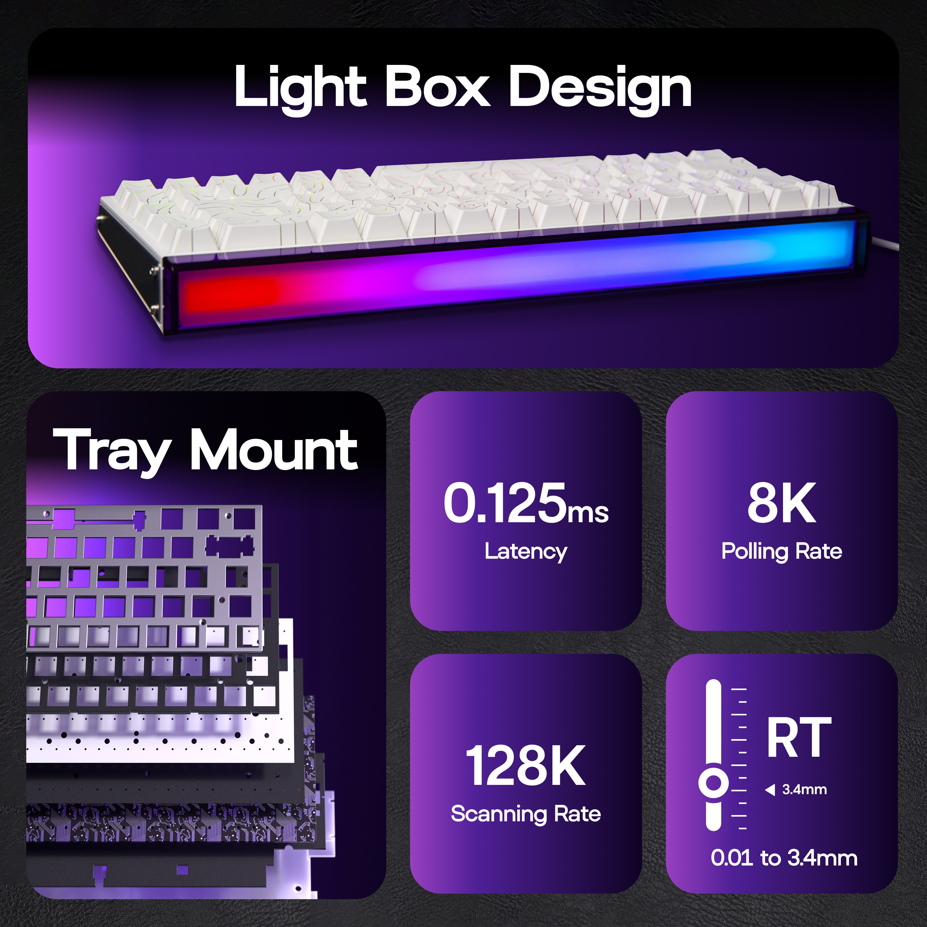 AULA Hero68 HE 65% ANSI US Lay – Gaming Keyboard Hall Effect Switches recenzja i cena