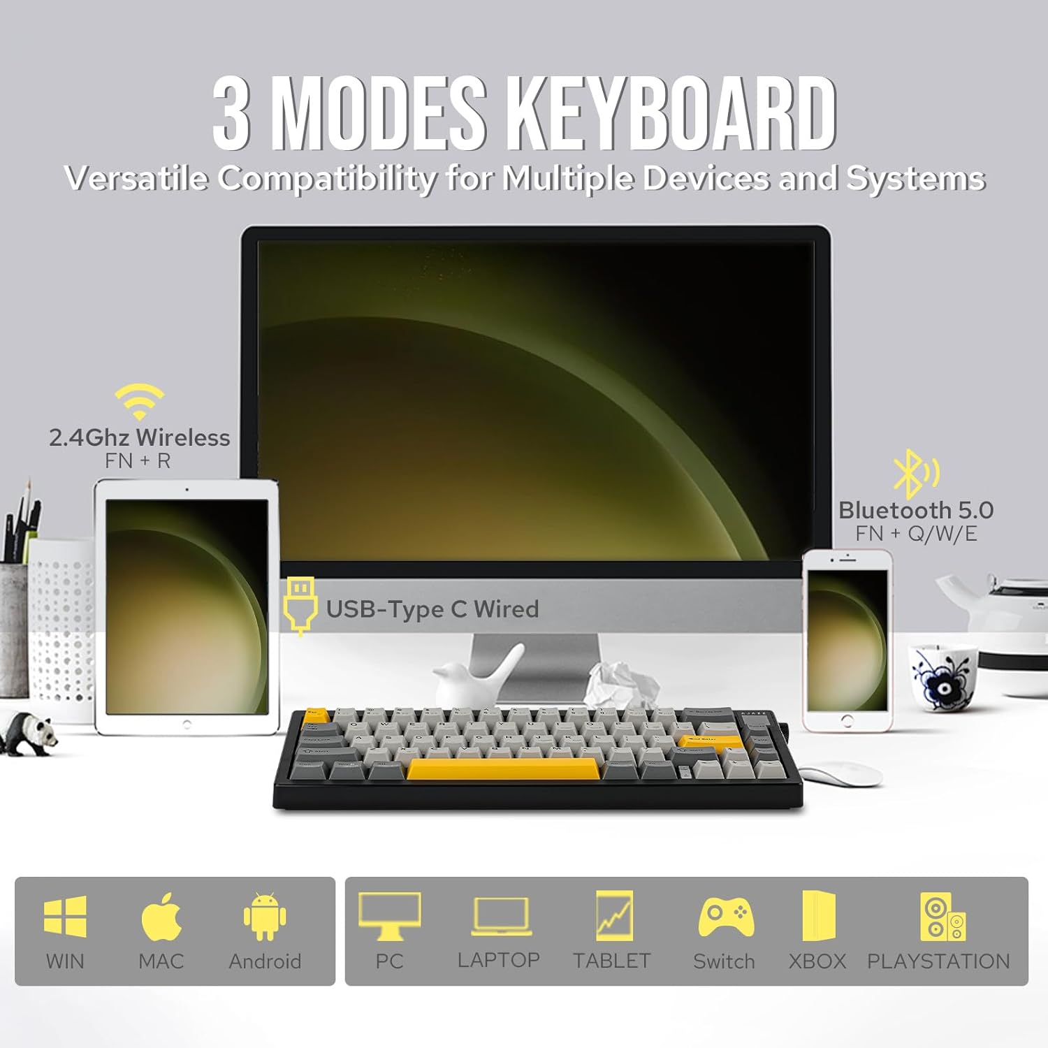 Ajazz AK650 Gaming Mechanical  – Gaming Keyboard Budget recenzja i cena