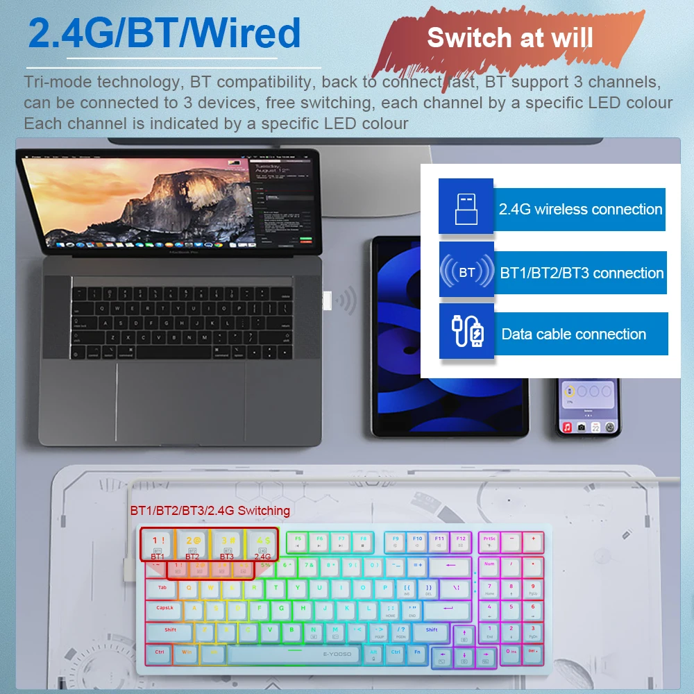 E-YOOSO Z94 RGB Mechanical Gam – Gaming Keyboard E Yooso recenzja i cena