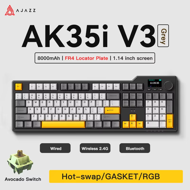 Ajazz AK35I V3/V4 MAX Tri-mode – Keyboard Gaming Mac recenzja i cena