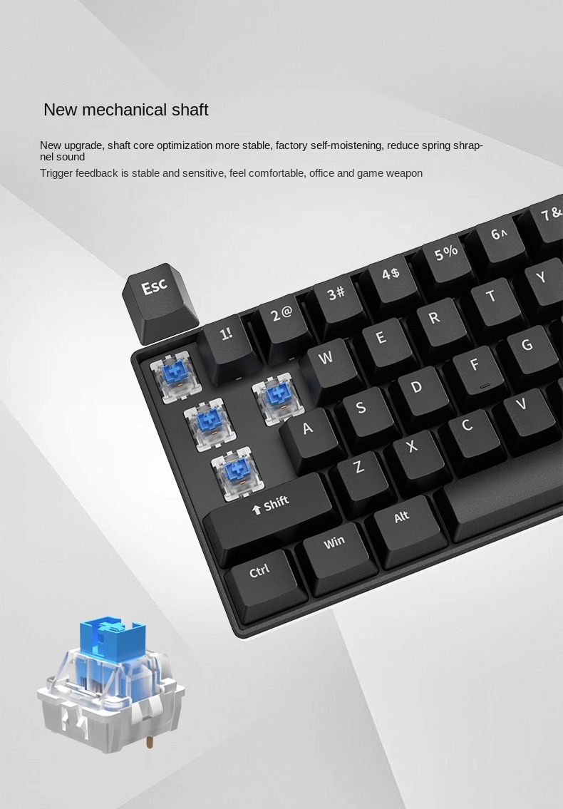 Gaming keyboard white mechanic – Gaming Keyboard Budget recenzja i cena