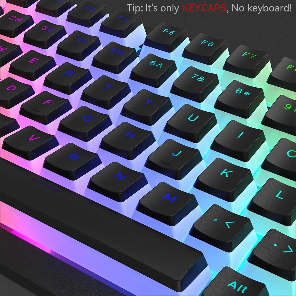New Pudding PBT Keycaps 129 Ke – Gaming Keyboard Blue Switches recenzja i cena