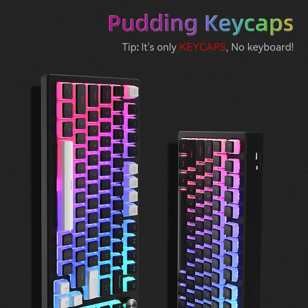 New Pudding PBT Keycaps 129 Ke – Gaming Keyboard Blue Switches recenzja i cena