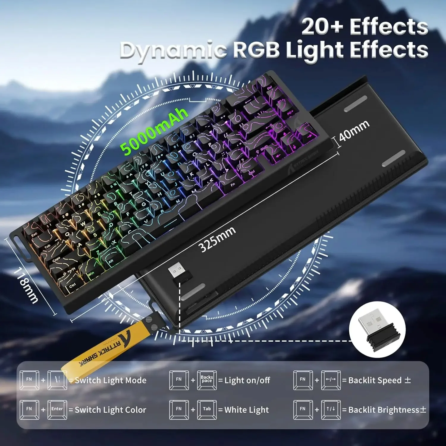 Attack Shark X68PRO HE Wireles – Keyboard Gaming Mac recenzja i cena