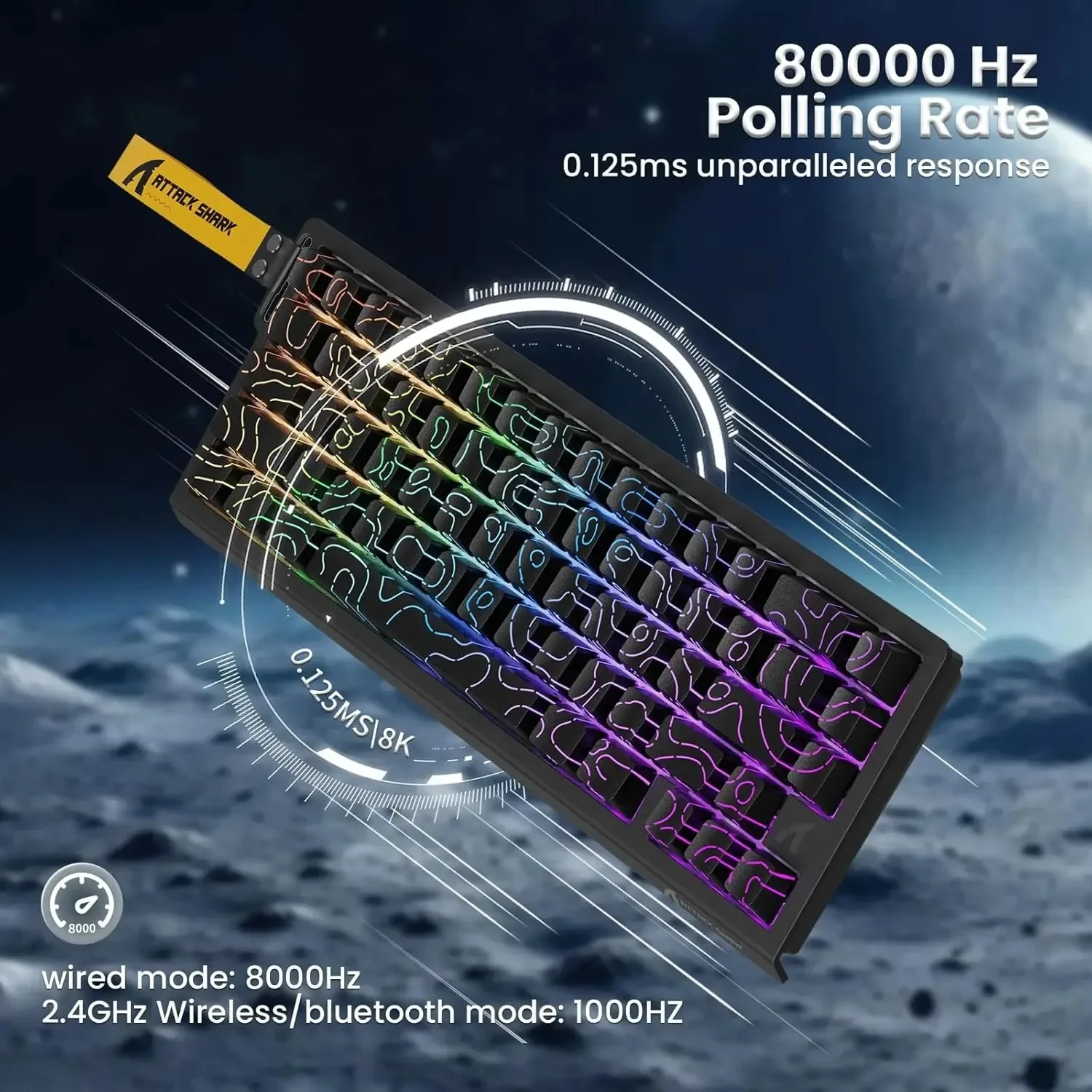 Attack Shark X68PRO HE Wireles – Keyboard Gaming Mac recenzja i cena