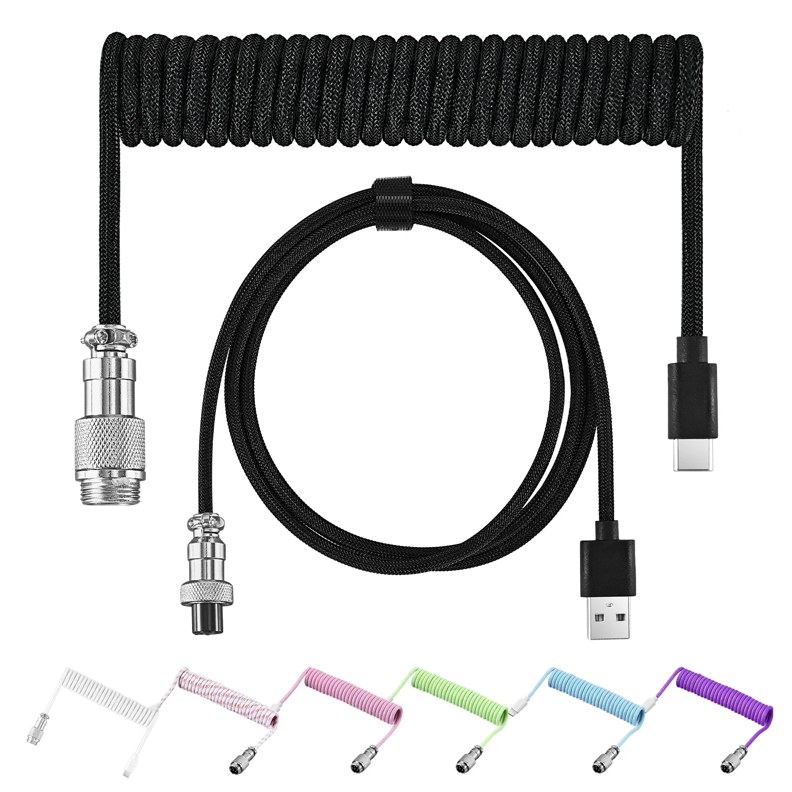 New Type C Coiled Cable USB Av – Gaming Keyboard Type C recenzja i cena
