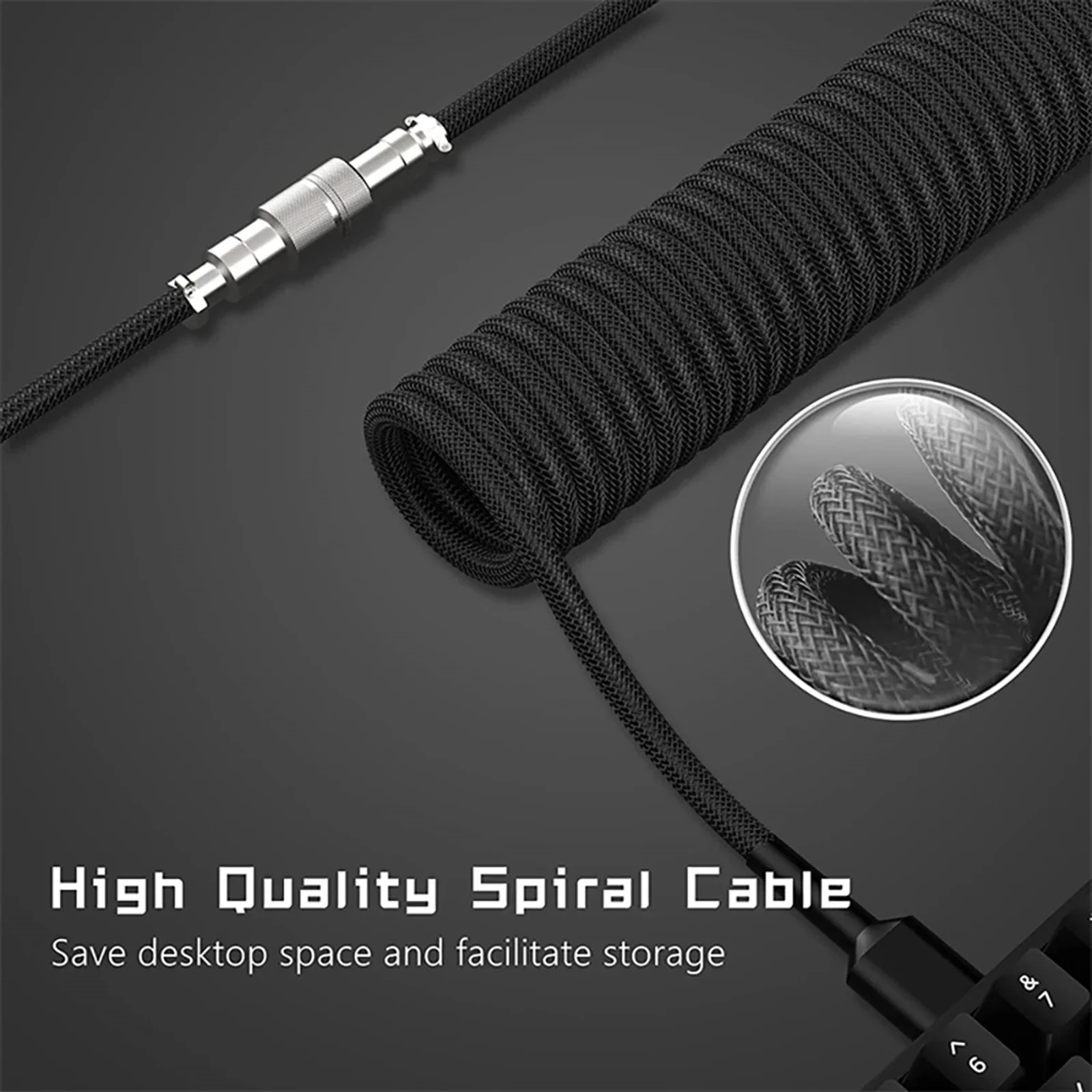 New Type C Coiled Cable USB Av – Gaming Keyboard Type C recenzja i cena