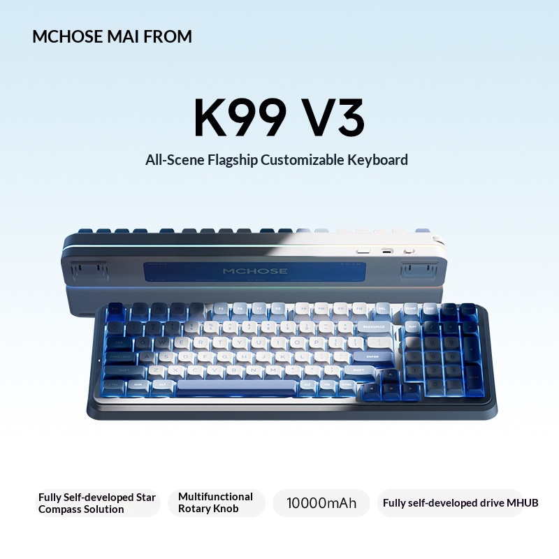 MCHOSE K99 V3 Customizable Mec – Gaming Keyboard Mechanical Wireless recenzja i cena