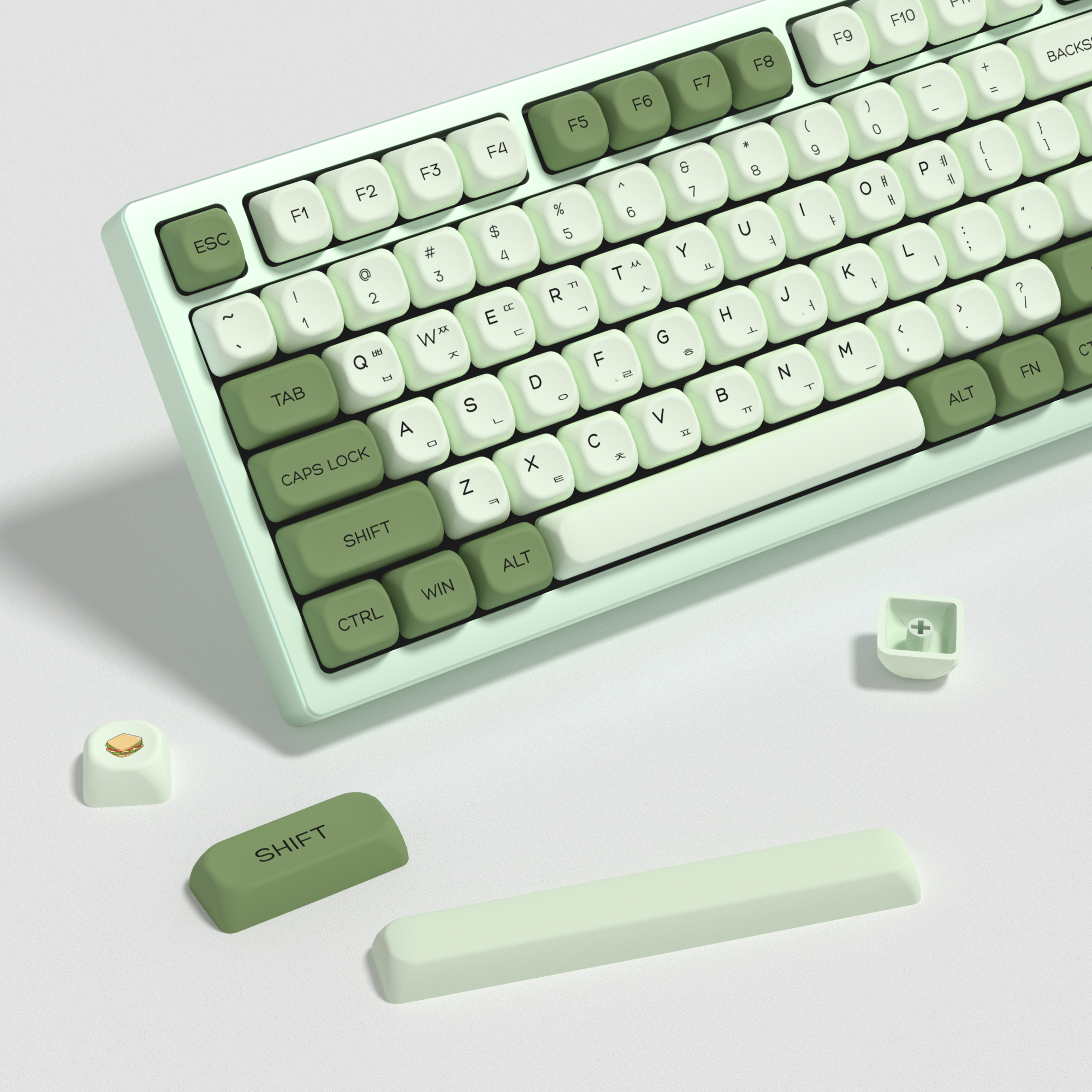KBDiy Matcha Korean Keycap Gre – Keyboard Gaming Mac recenzja i cena