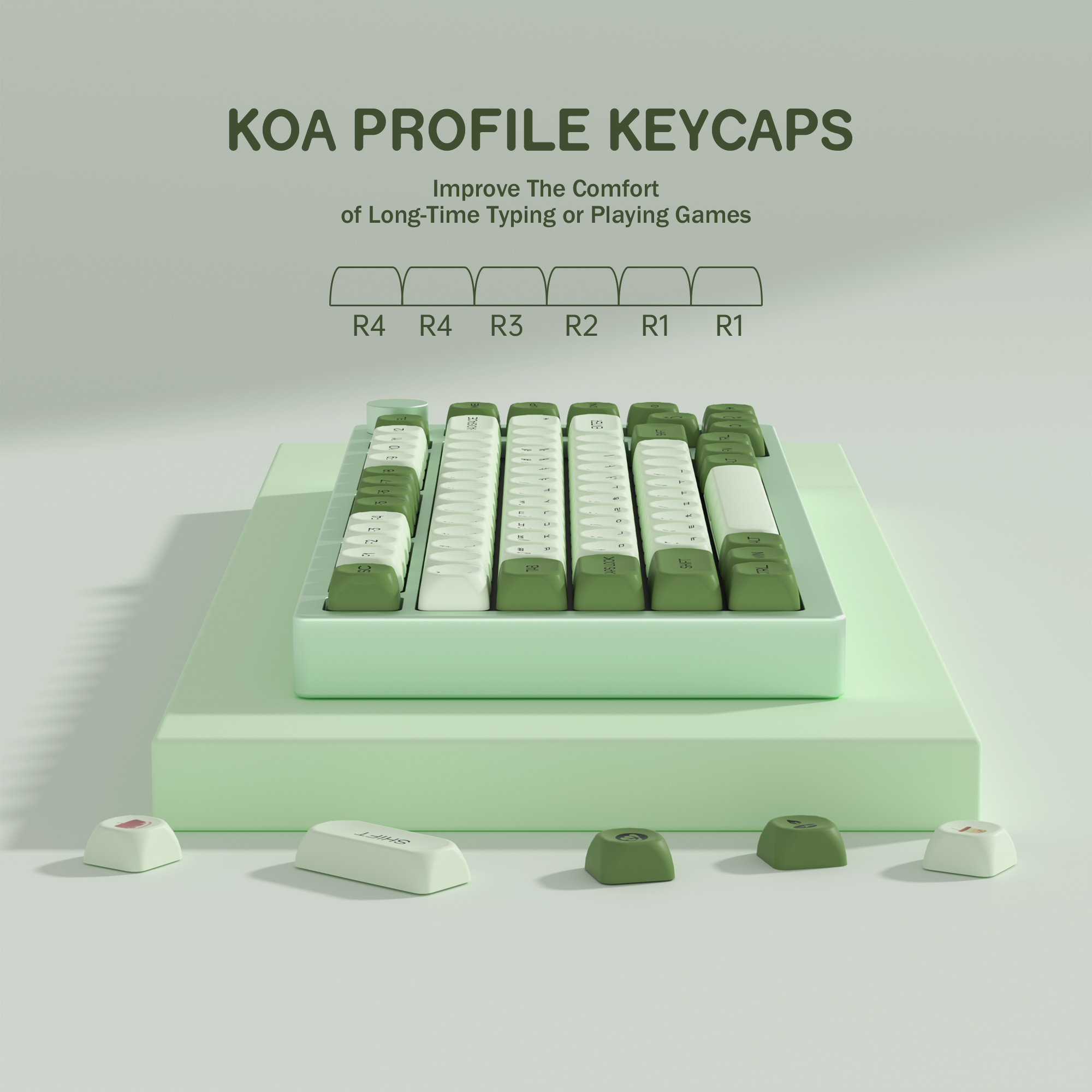 KBDiy Matcha Korean Keycap Gre – Keyboard Gaming Mac recenzja i cena