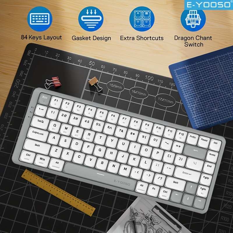 E-YOOSO Tri-Mode 2.4GWireless/ – Gaming Keyboard E Yooso recenzja i cena