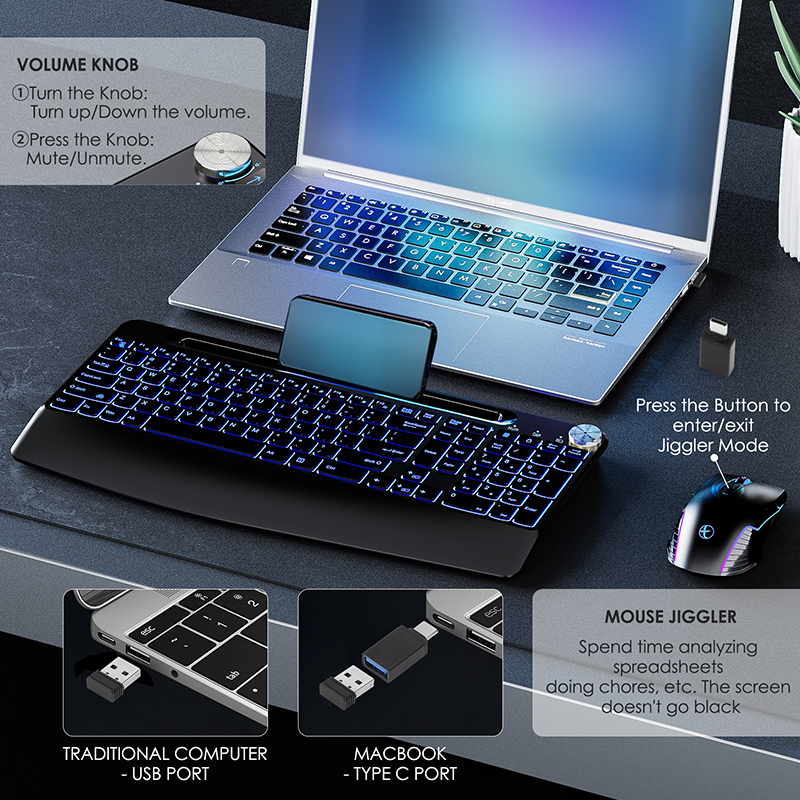 2.4G&Type-C Wireless Keyboard  – Gaming Keyboard Type C recenzja i cena