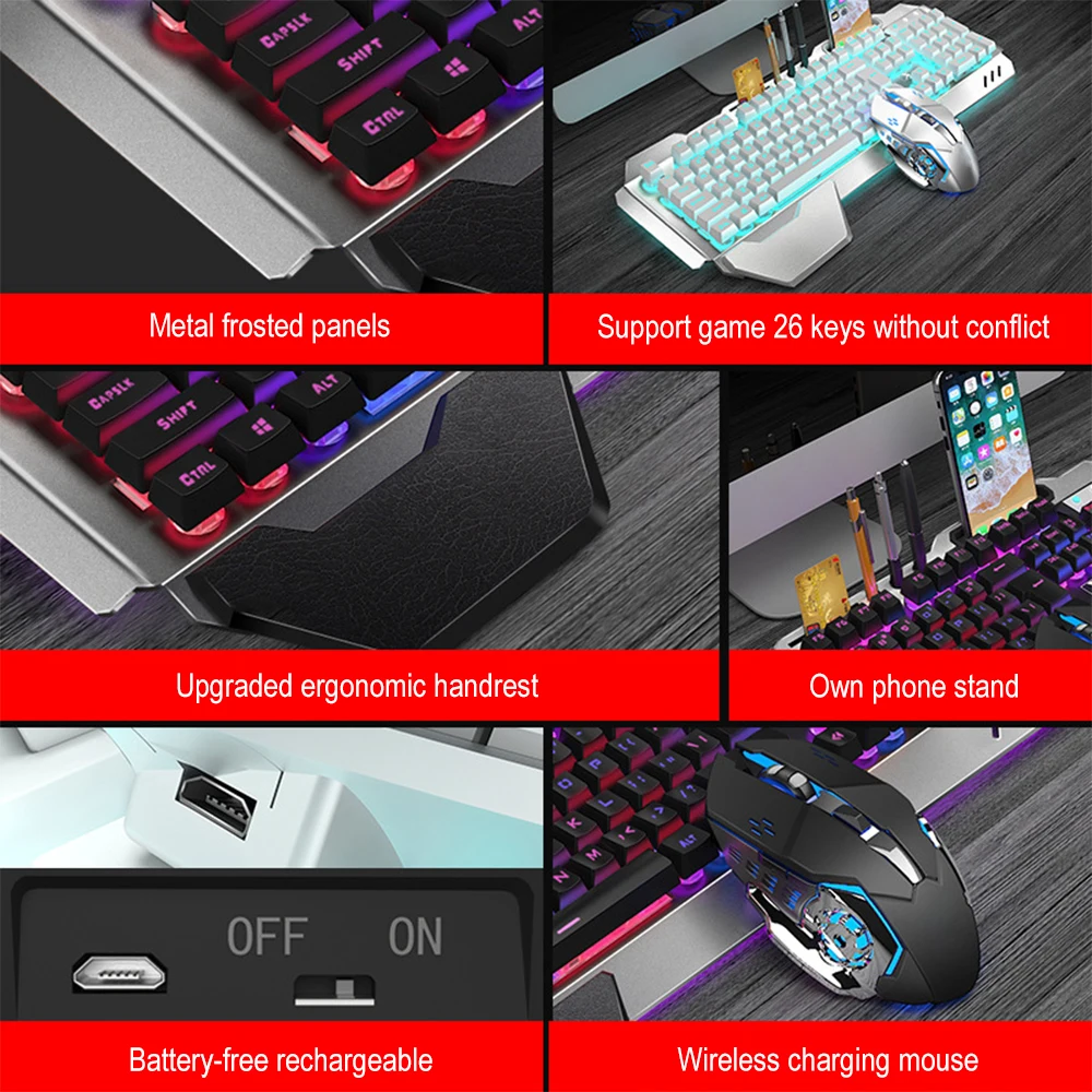 K680 Rechargeable 2.4G wireles – Gaming Keyboard Mouse Wireless recenzja i cena