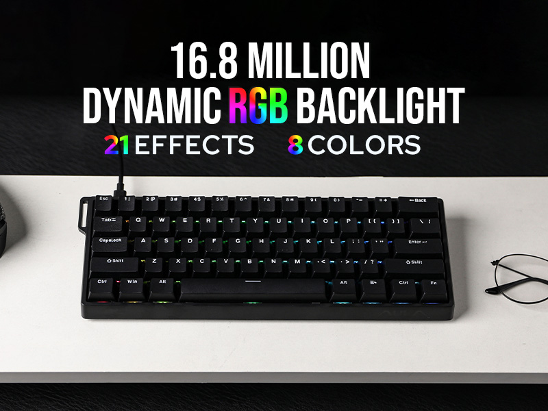 Custom AULA WIN60 HE WIN60 HE  – Gaming Keyboard Hall Effect Switches recenzja i cena