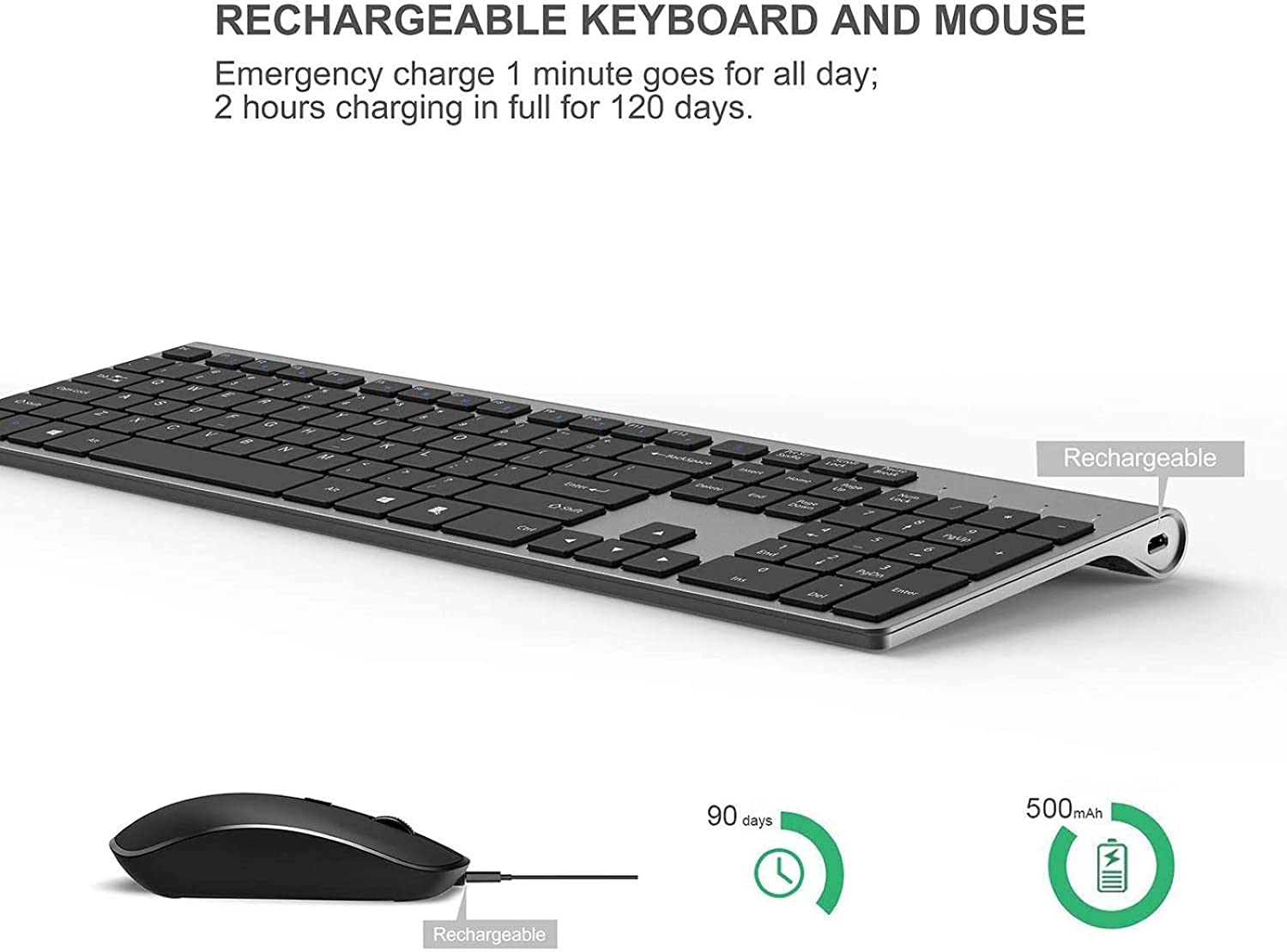 Rechargeable Wireless Keyboard – Gaming Keyboard Mouse Wireless recenzja i cena