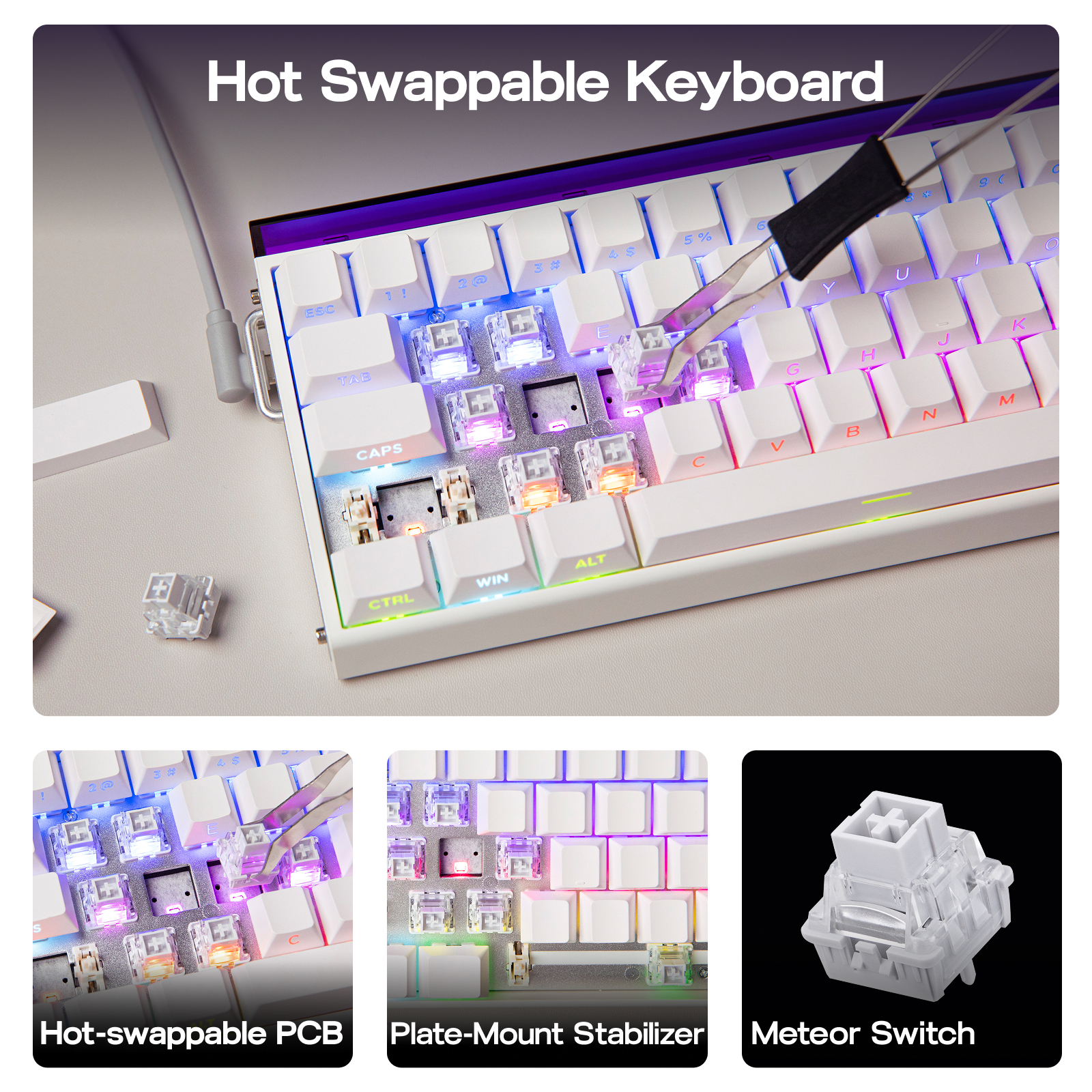 AULA Hero68 HE 65% ANSI QWERTY – Gaming Keyboard Hall Effect Switches recenzja i cena