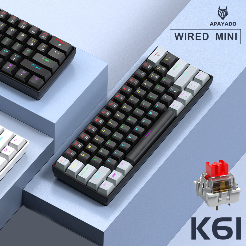 APAYADO K61 Mini Mechanical Ke – Gaming Keyboard Non Mechanical recenzja i cena