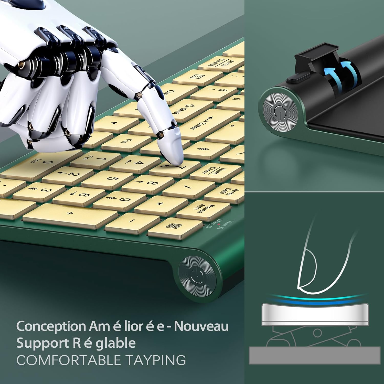 Ergonomic wireless keyboard an – Gaming Keyboard Mouse Wireless recenzja i cena