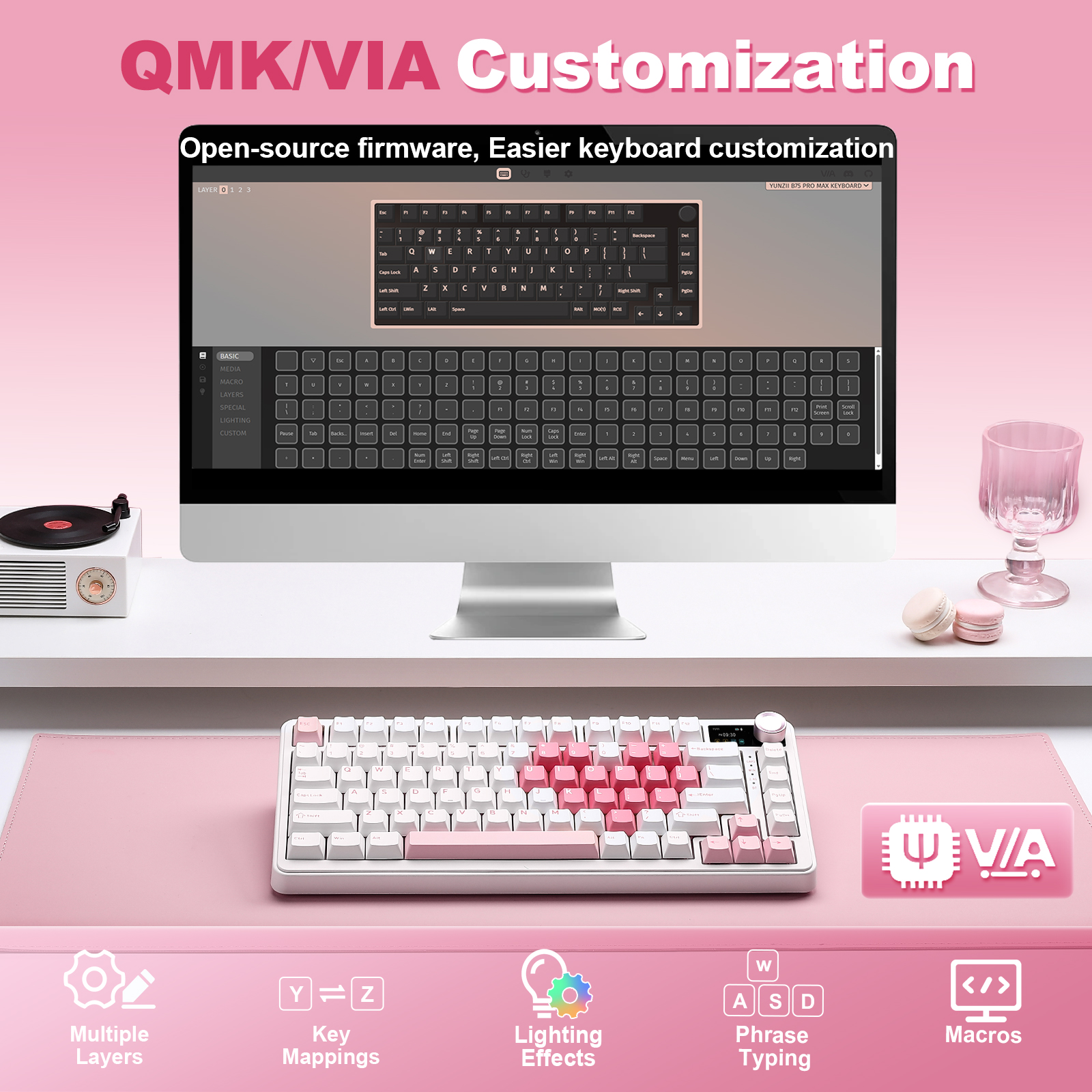 YUNZII B75 PRO MAX Wireless Me – Keyboard Gaming Mac recenzja i cena
