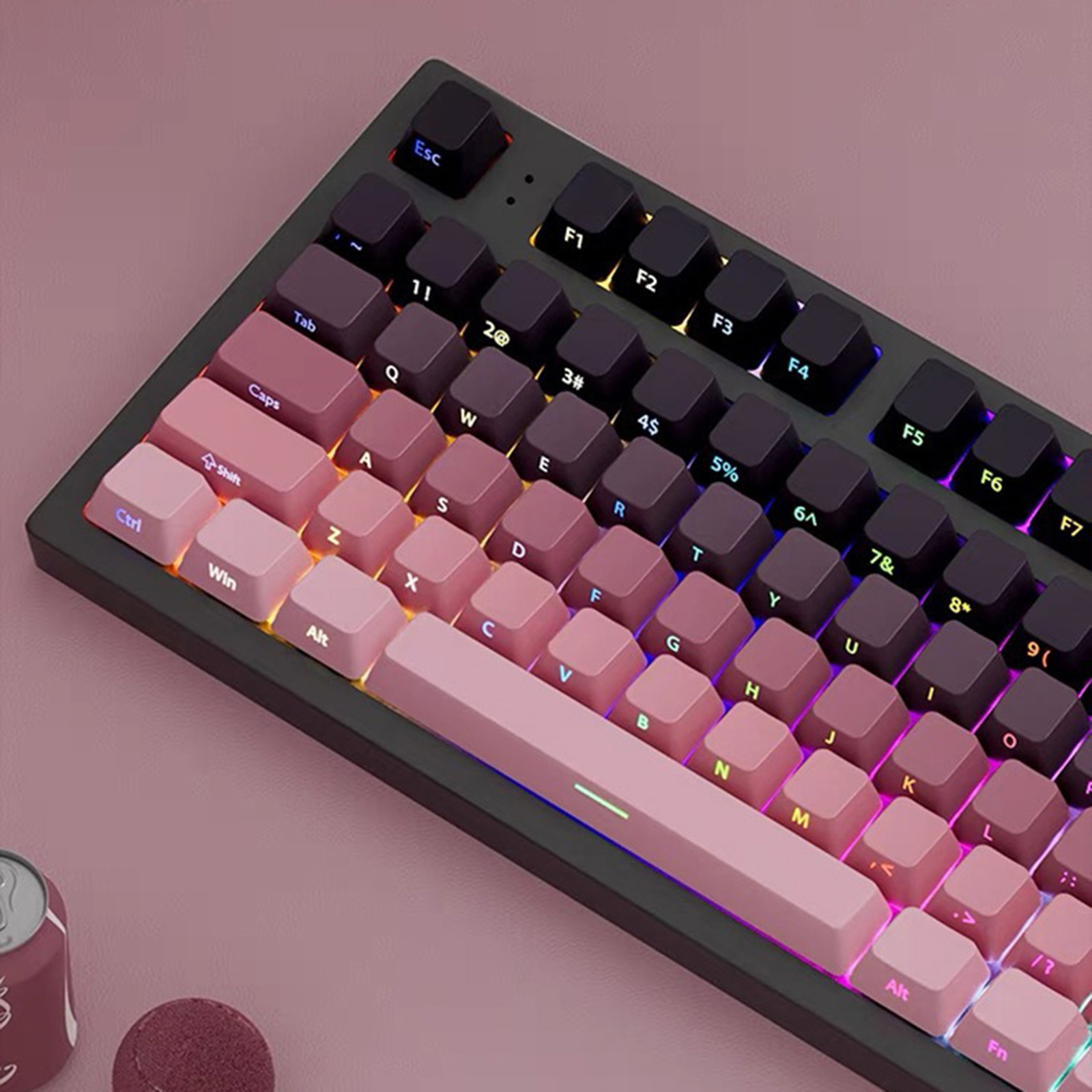 Gradient Keycaps Side Printed  – Gaming Keyboard Typewriter recenzja i cena
