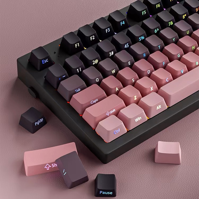 Gradient Keycaps Side Printed  – Gaming Keyboard Typewriter recenzja i cena