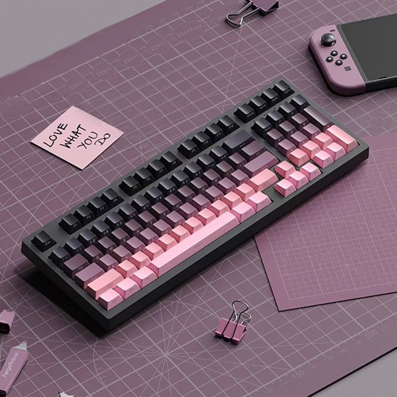 Gradient Keycaps Side Printed  – Gaming Keyboard Typewriter recenzja i cena