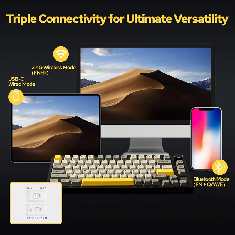 AK820/AK820Pro Gaming Mechanic – Gaming Keyboard Mechanical Wireless recenzja i cena