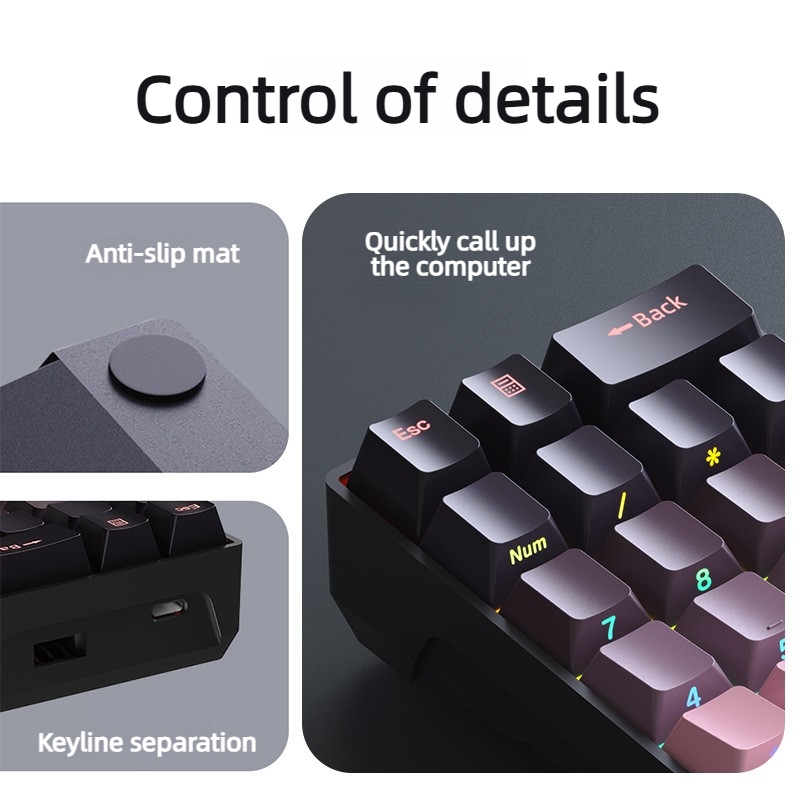 F20 20 Keys Pad Mechanical Num – Gaming Keyboard Number Pad recenzja i cena