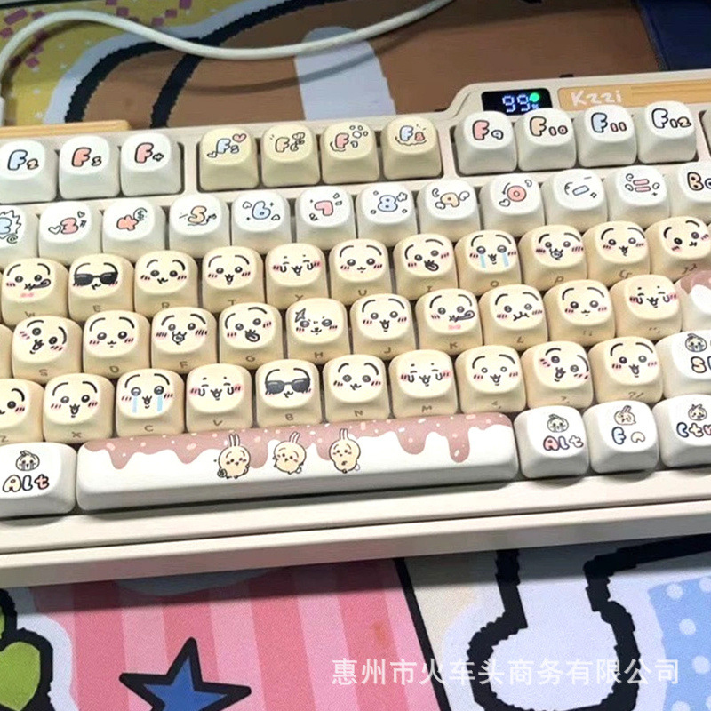 Chiikawa Cute Emoji Keycap Set – Gaming Keyboard Emoji recenzja i cena