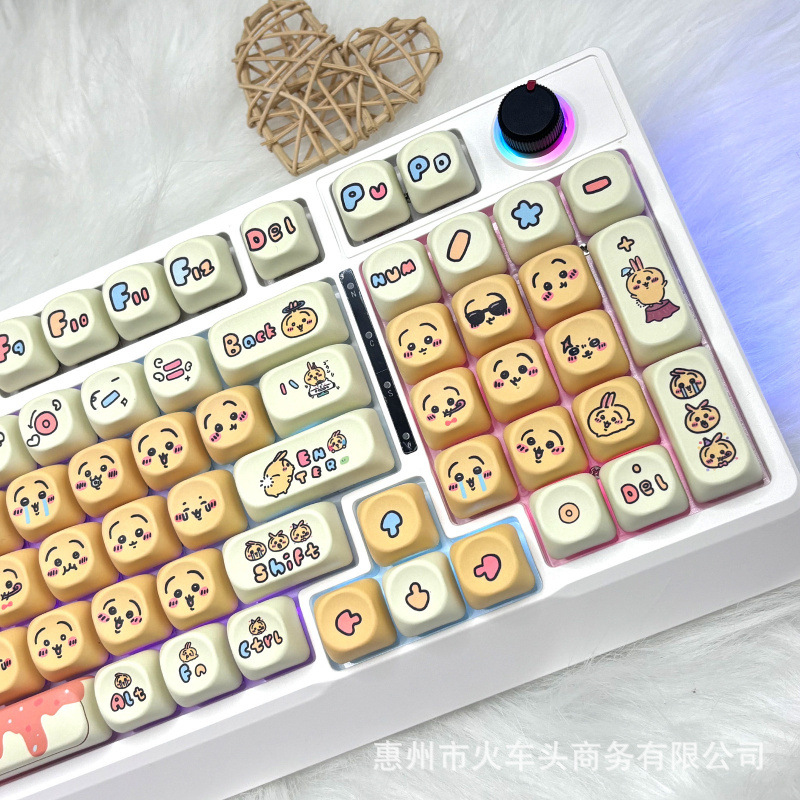 Chiikawa Cute Emoji Keycap Set – Gaming Keyboard Emoji recenzja i cena