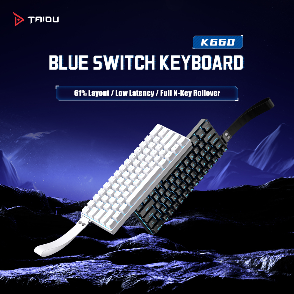 TAIDU K660 61 Keys Mechanical  – Gaming Keyboard Blue Switches recenzja i cena