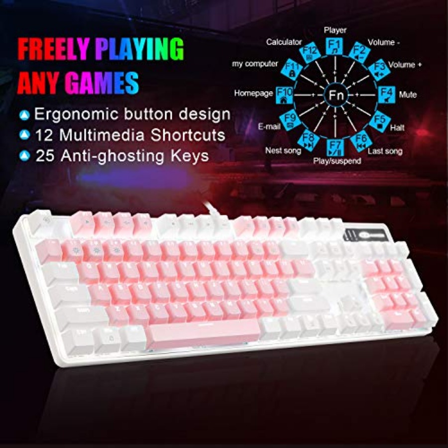 Mechanical Gaming Keyboard, Ne – Gaming Keyboard Blue Switches recenzja i cena