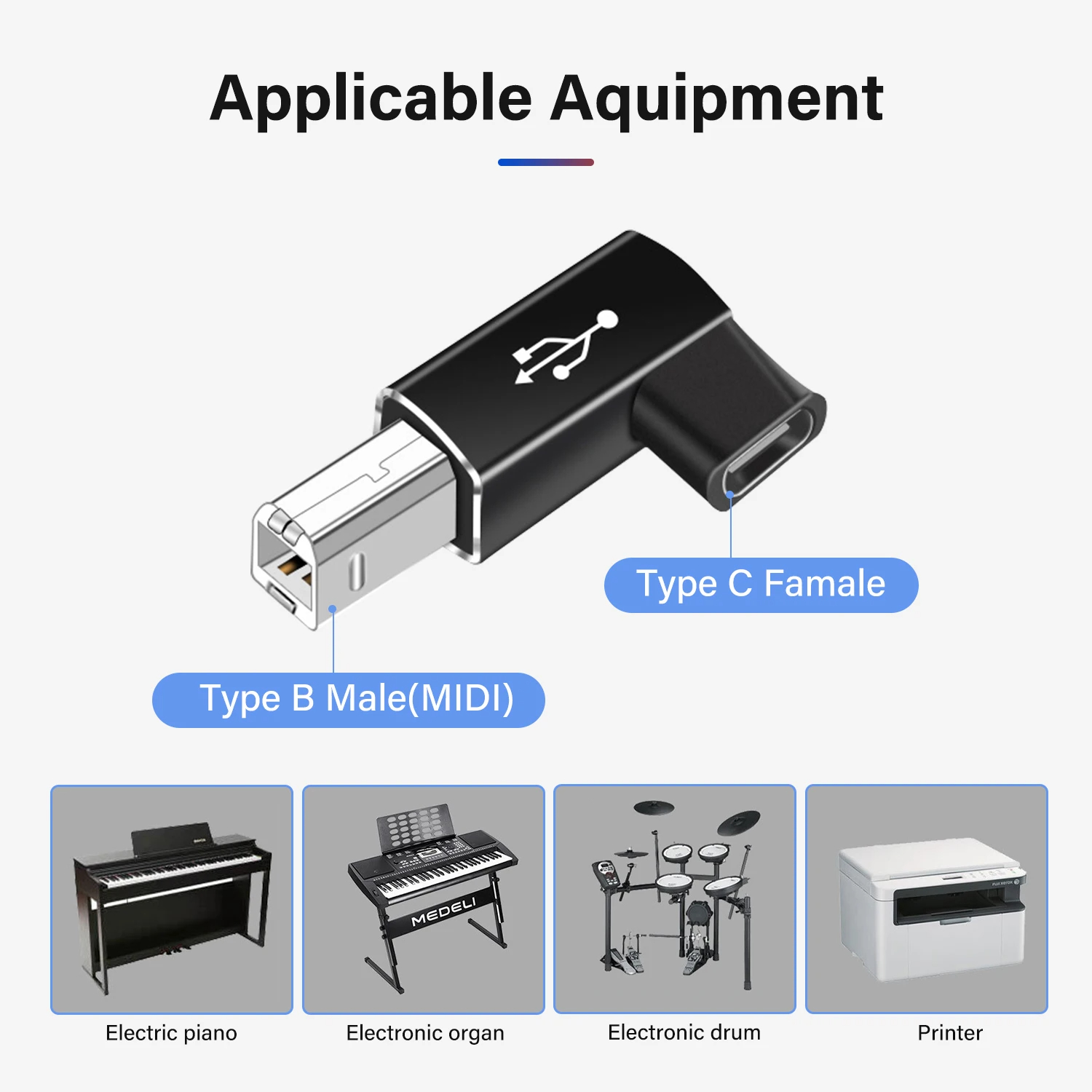 NNBILI USB Type C Female to US – Gaming Keyboard Type C recenzja i cena