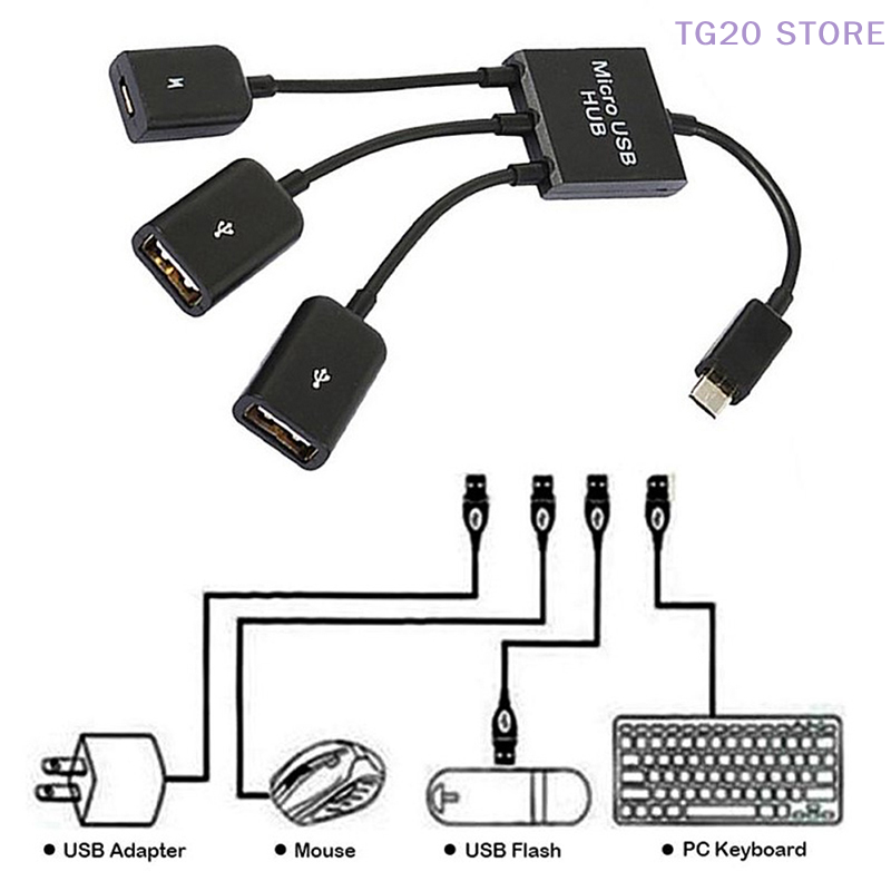 3in1 Micro USB To 2 OTG 3 Port – Gaming Keyboard Type C recenzja i cena