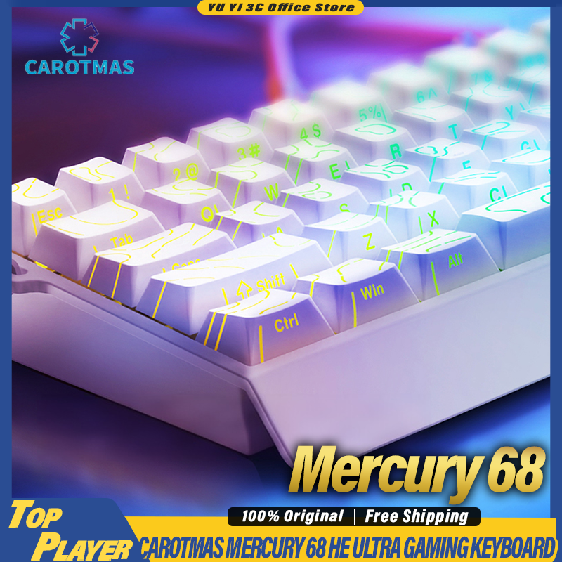 CAROTMAS Mercury68 Gaming Keyb – Gaming Keyboard Hall Effect Switches recenzja i cena