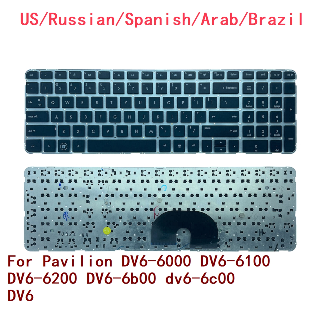 New US Russian Spanish Arab Br – Gaming Keyboard Hp recenzja i cena