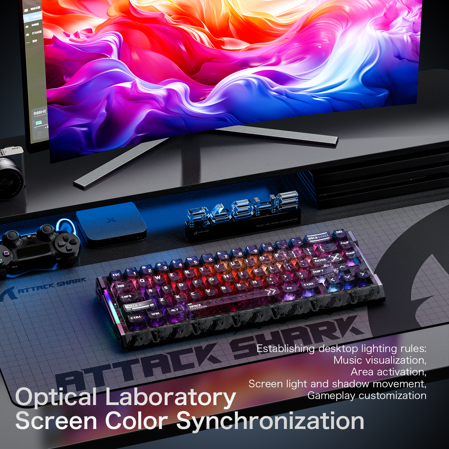 ATTACK SHARK R68 HE  magnetic  – Keyboard Gaming Mac recenzja i cena