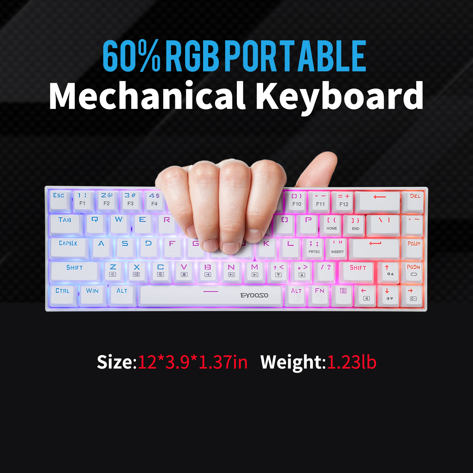 Z-686 60% Mini Mechanical Gami – Gaming Keyboard E Yooso recenzja i cena