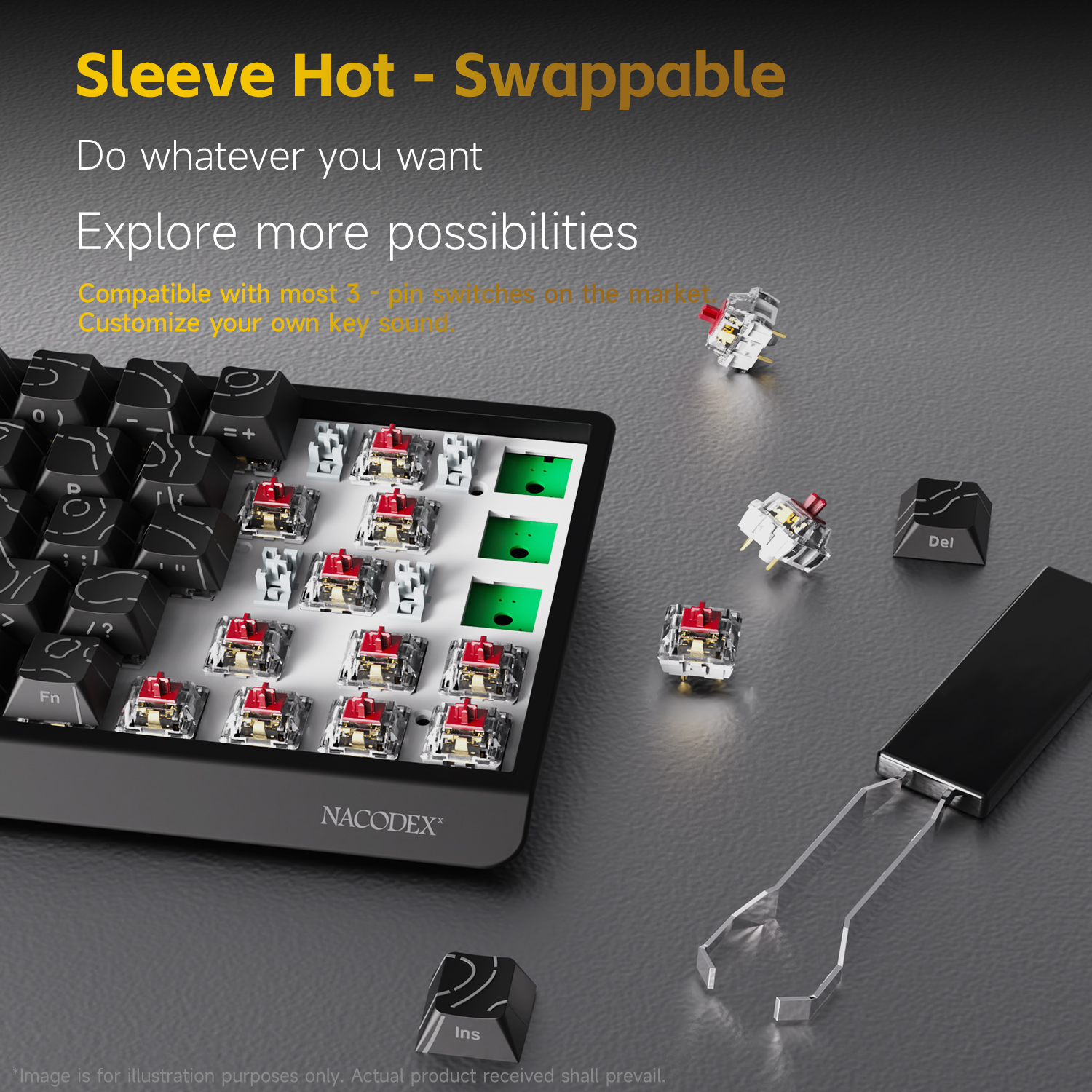 AJAZZ NK68V2 Single-Mode Wired – Gaming Keyboard Blue Switches recenzja i cena