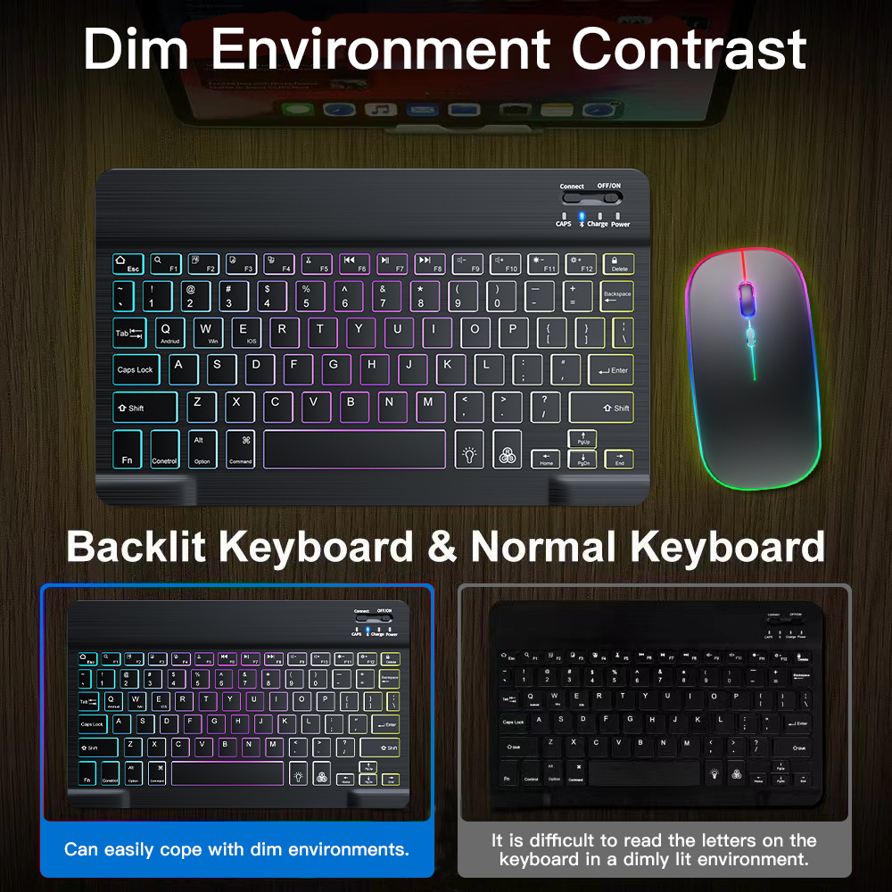 Backlit Backlight Bluetooth Ke – Gaming Keyboard Mouse Wireless recenzja i cena