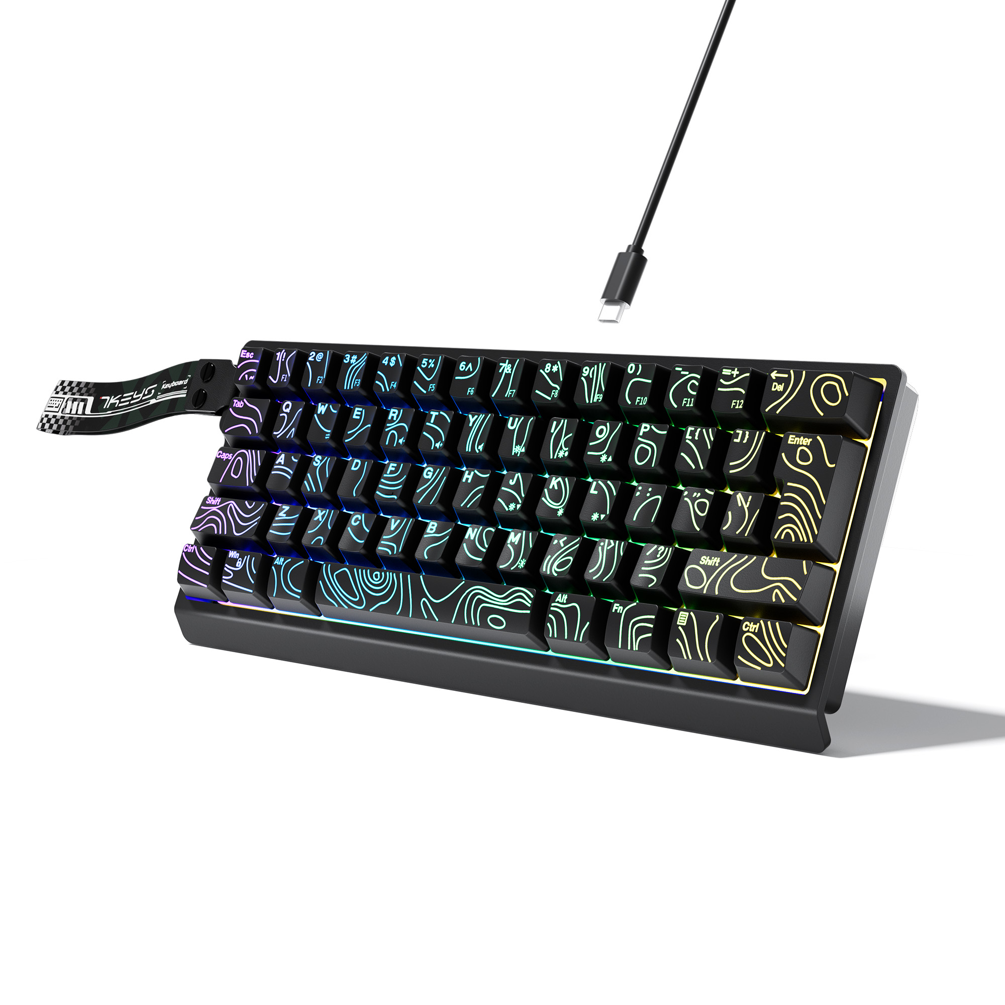 60% compact wired keyboard wit – Gaming Keyboard Blue Switches recenzja i cena