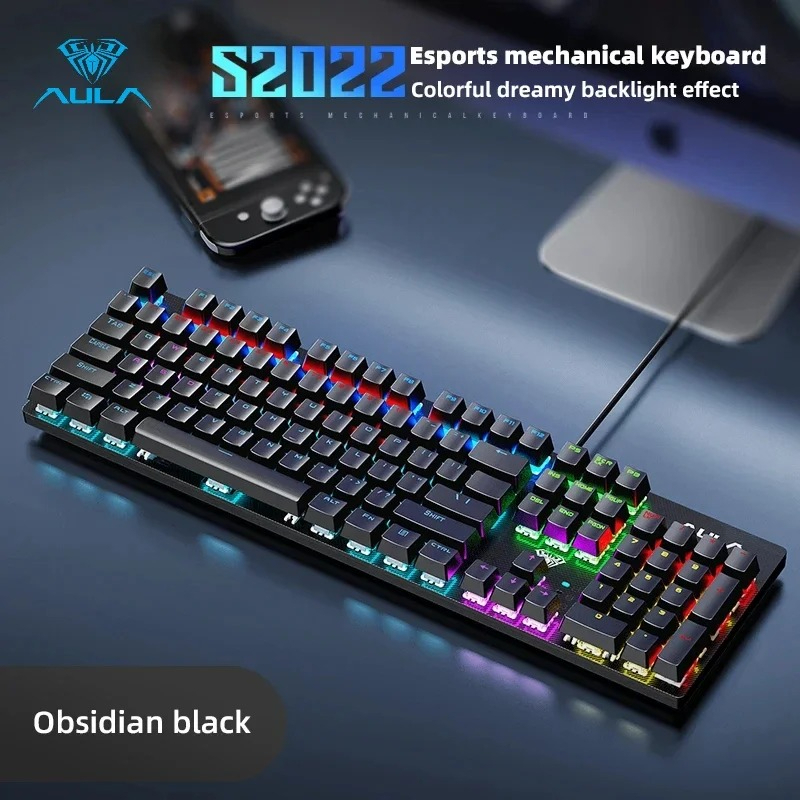 AULA S2022 Wired Gaming Keyboa – Gaming Keyboard Blue Switches recenzja i cena