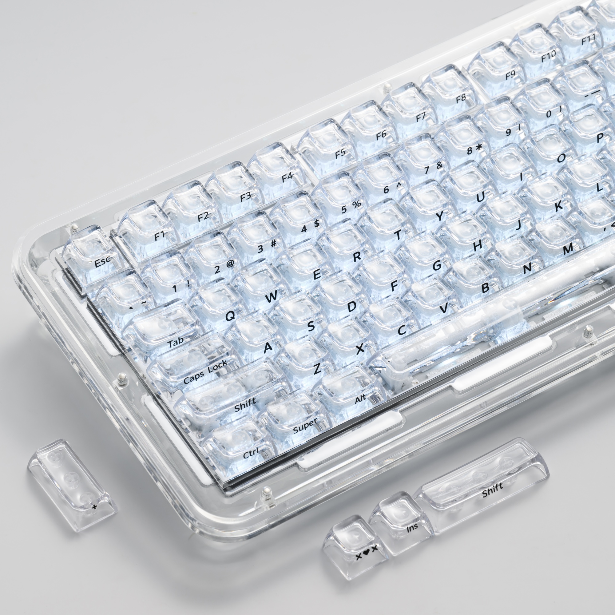 XVX Crystal Transparent SA Pro – Gaming Keyboard Typewriter recenzja i cena