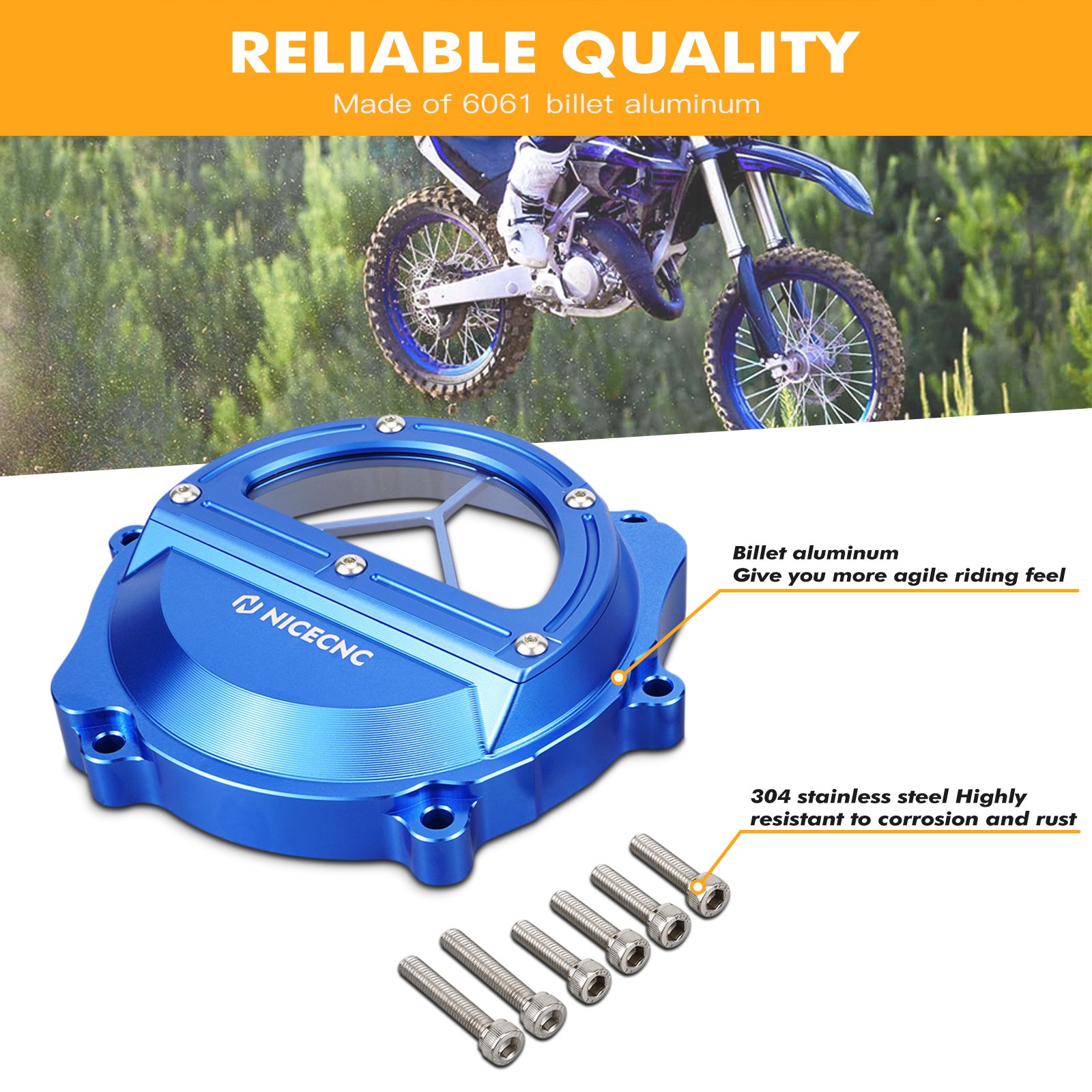 NICECNC For Yamaha YZ85 YZ 85  – Aluminum Case 65 recenzja i cena