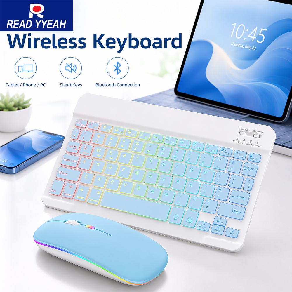 New Ultra Slim Portable 7 Colo – Gaming Keyboard Mouse Wireless recenzja i cena